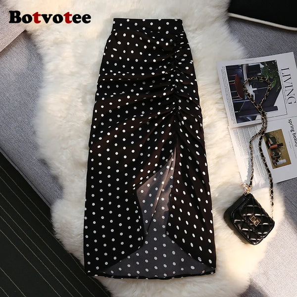 Elegant Vintage Midi Skirt