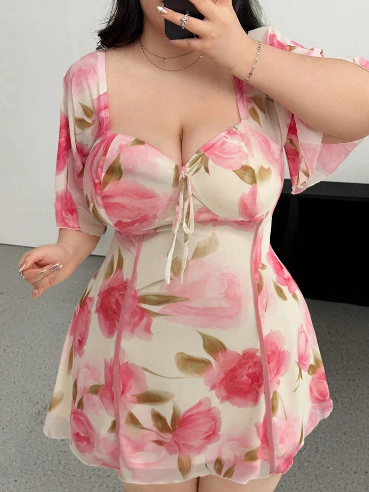 Charming Floral Summer Dress