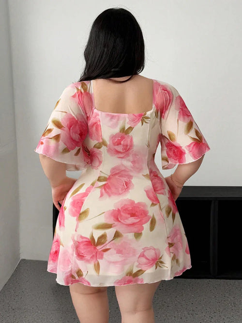Charming Floral Summer Dress