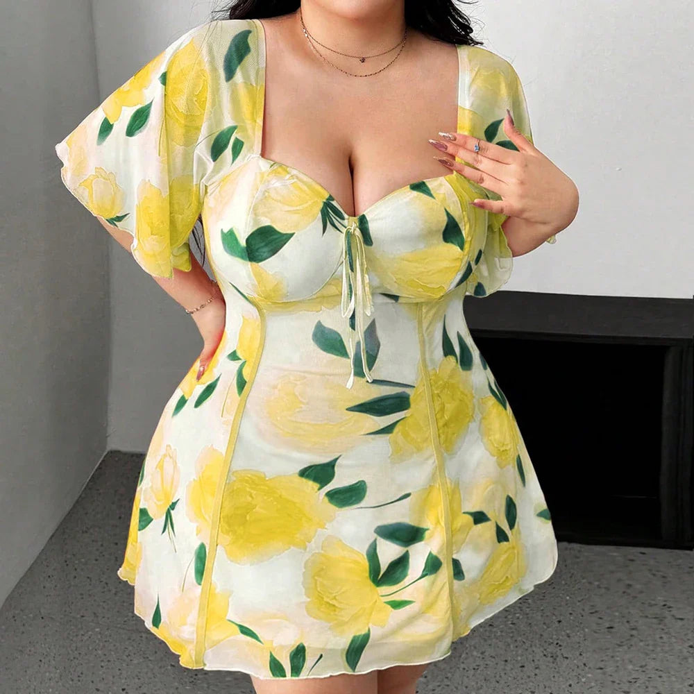 Charming Floral Summer Dress